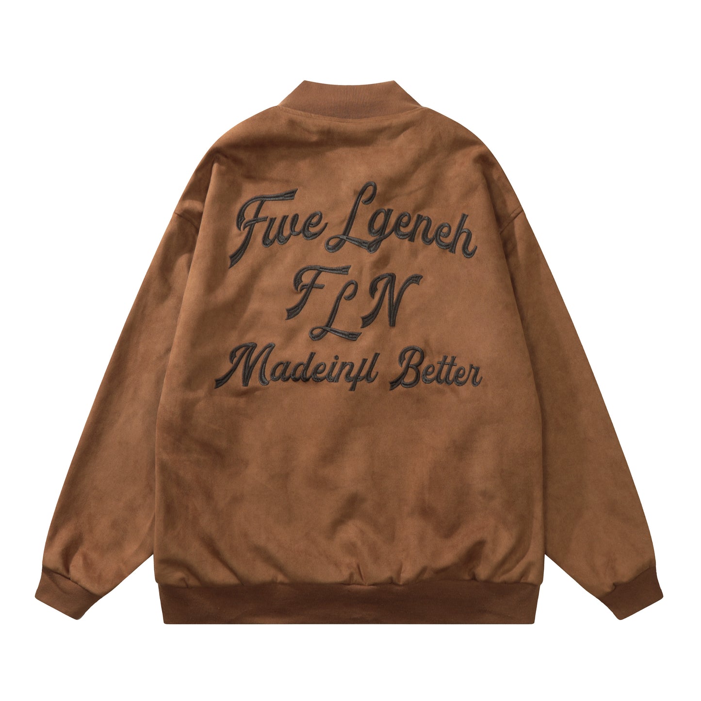 Black jacket back Five Lgeneh FLN Madeinfl Better embroidery
