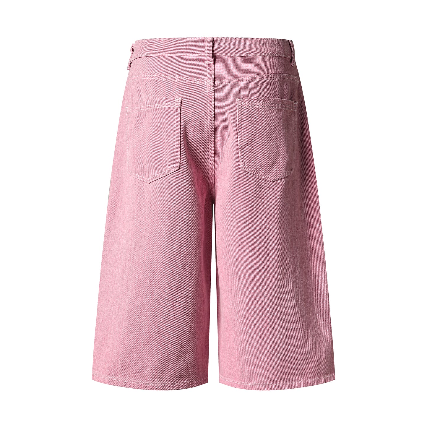 Button Row Wide Leg Denim Shorts - Color Comparison