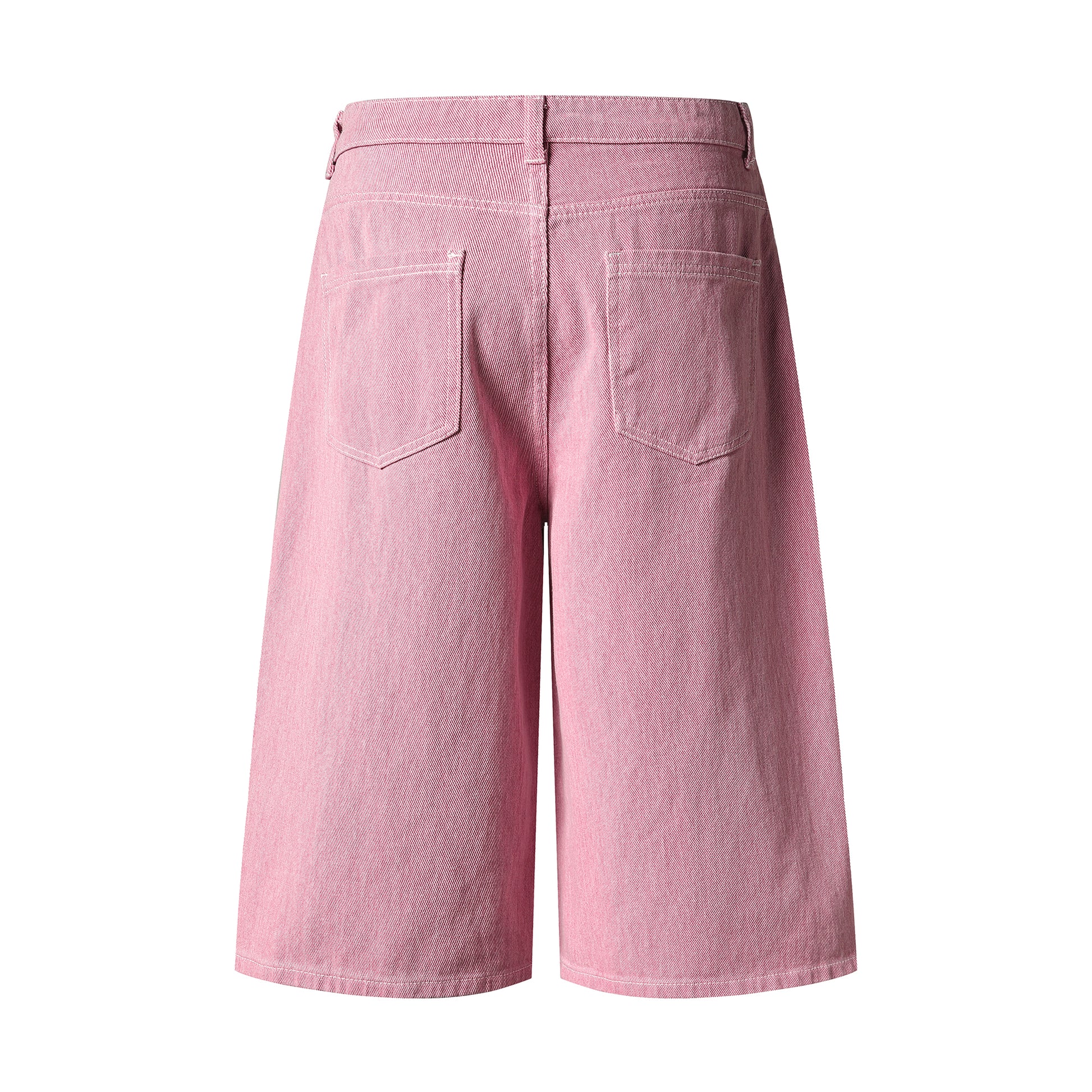 Button Row Wide Leg Denim Shorts - Color Comparison