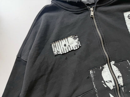 Nitsch Assemblage Zip Hoodie - Washed Black