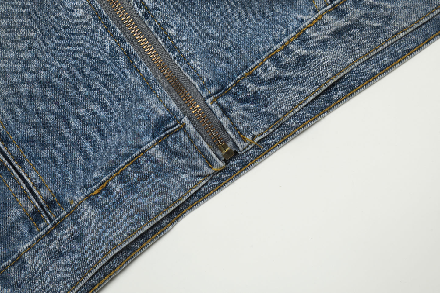 Washed Denim Hooded Jacket Oversized Zip Up Snap Button Streetwear Y2K Vintage Casual Jean Jacket | Denim Hood