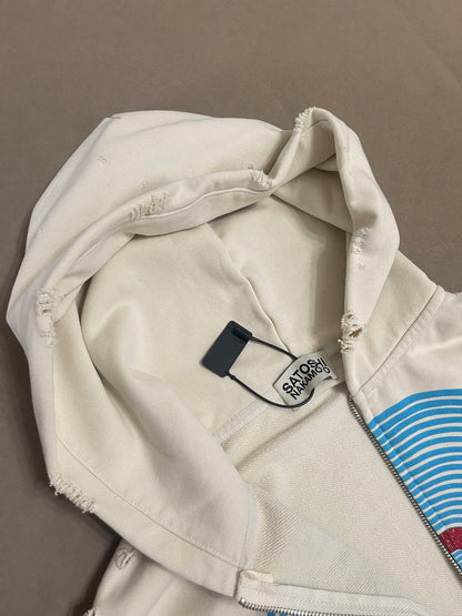 Motoslug Distressed Zip Hoodie