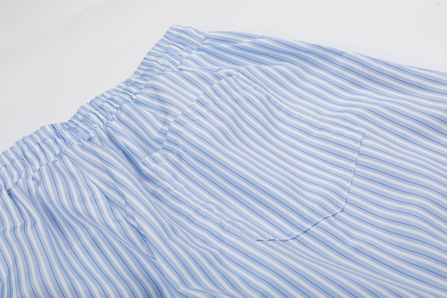 Women's Cartoon Embroidery Pinstripe Elastic Waist Balloon Wide Leg Pants High Waist Casual Summer Trousers