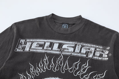 Oversized Short Sleeve Graphic Tee Dropped Shoulder Streetwear Summer Casual T-Shirt | Relic Tee