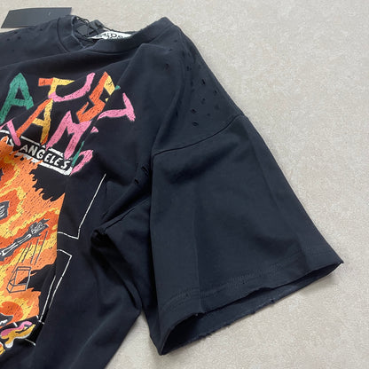 Satoshi Nakamoto No Savior Tee in Washed Black