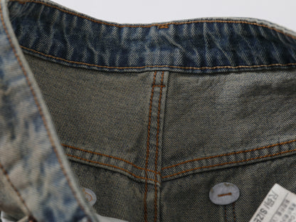 Heavy Ripped Multi-Panel Barrel Wide Leg Jeans Earth Tone Mud Wash Distressed Arc Seam High Waist Baggy Denim Trousers | Rip Arc