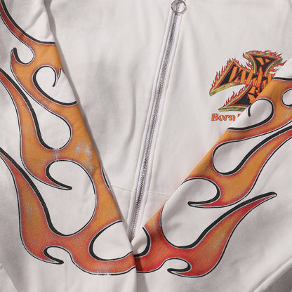 Vale Forever Reborn Waffle Zip Up Hoodie