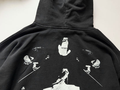 Enfants Riches Deprimes ERD Ballet Noir Hoodie Washed Distressed Heavyweight Cotton Oversized Pullover Dark Art Streetwear Sweatshirt | Ballet Noir