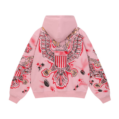 Flag Zip-Up Hoodie & Flag Sweatpants