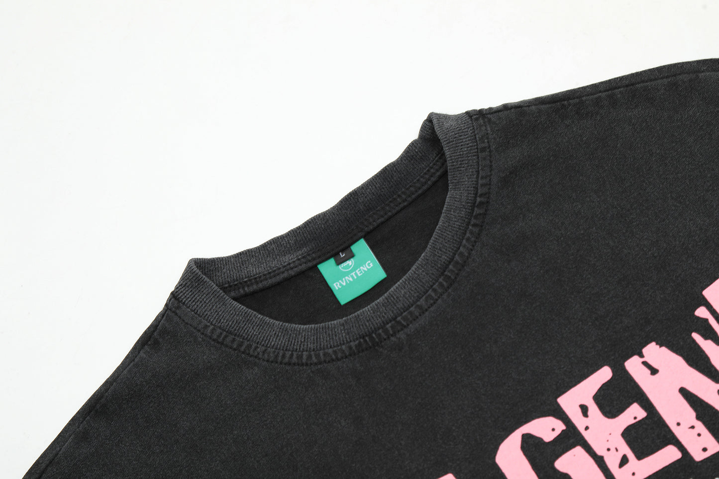 Oversized Graphic Print T-Shirt Short Sleeve Washed Vintage Streetwear Casual Summer Tee