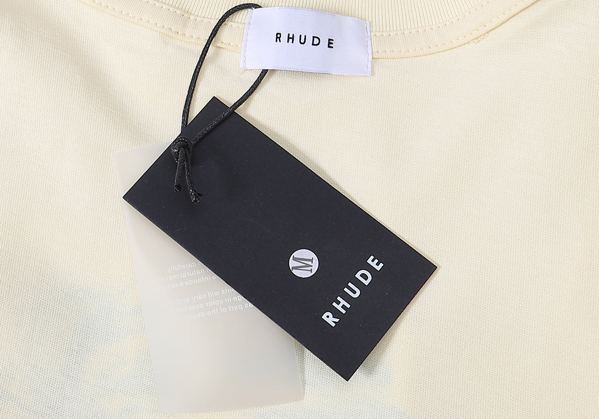 编号50189，美潮Rhude USA Sailing印花高品质双纱纯棉短袖T恤男女11 - 9