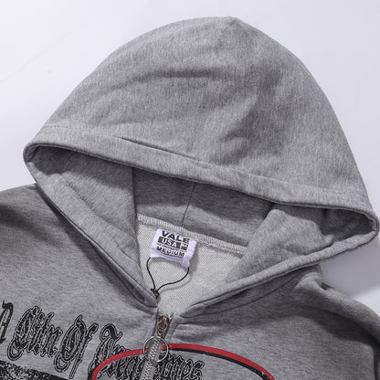 Vale Forever Sade Zip Up Hoodie Grey