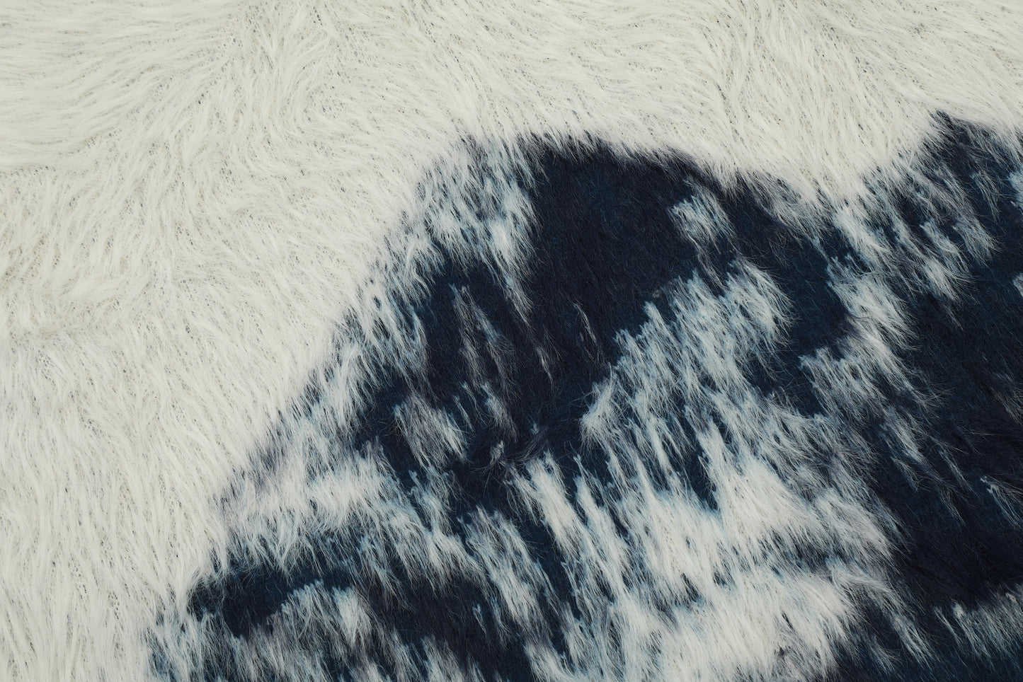 Mountain Jacquard Fuzzy Knit Sweater Oversized Mohair Feel Crewneck Streetwear Y2K Winter Pullover | Snow Peak