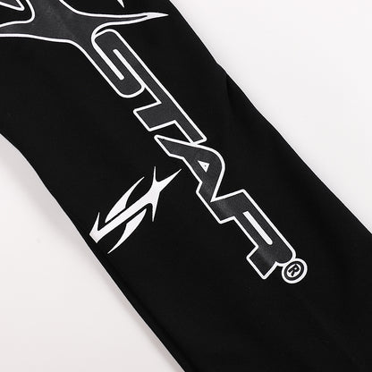 Hellstar Path To Paradise Flare Sweatpants 'Washed Black'