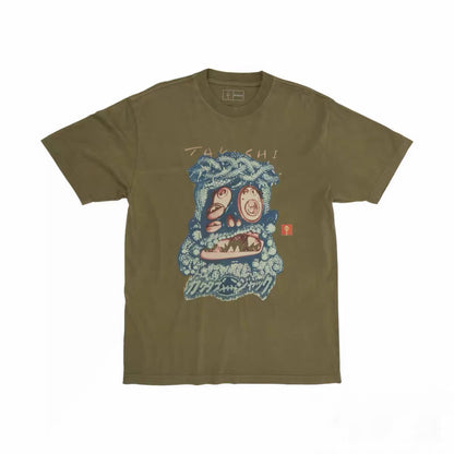 Travis Scott x Takashi Murakami Melted Utopia Dream T-Shirt / Olive