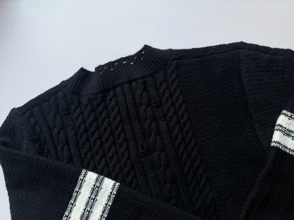 Striped Cashmere Cardigan