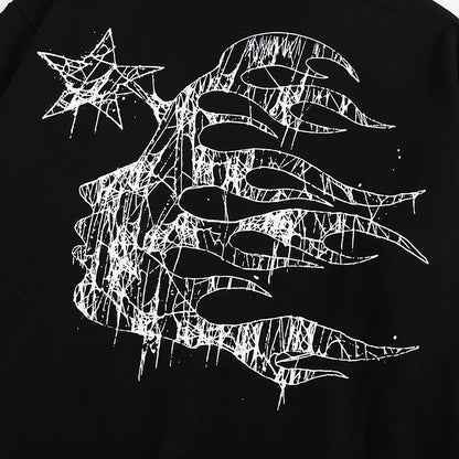 Hellstar Skate Crosshair Logo Hoodie 'Black'