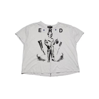 Katholisches Toothbrush T-Shirt - Faded White