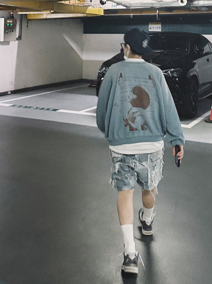 Reminiscing Raglan Graphic Sweatshirt