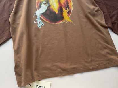 MSTR ME TONAL L/S TEE - BROWN