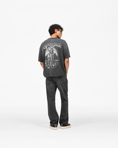 Represent Beach Boys Boxy Graphic Tee Washed Oversized Short Sleeve Vintage Rock Streetwear T-Shirt | Dust Rider