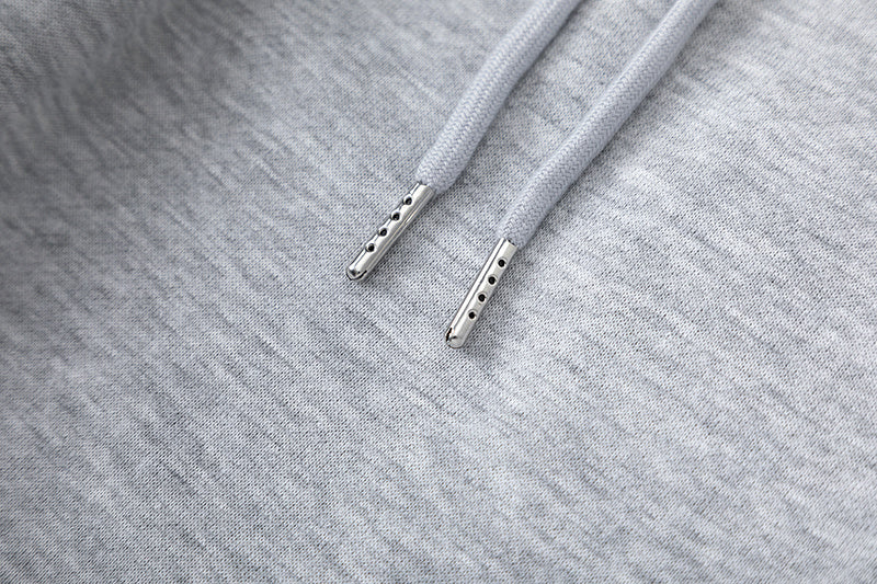 Blue, gray, and white chevron hoodie with matching joggers tracksuit set - view 9