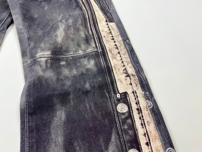 Denim Shotgun Chap Jeans - Grey