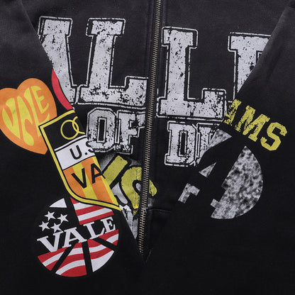 Vale Forever Army Of Dreams Zip Hoodie Black