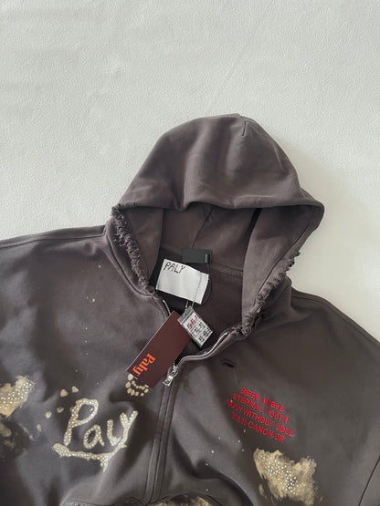 Paly Hollywood Been Amess Zip Hooded Sweatshirt
