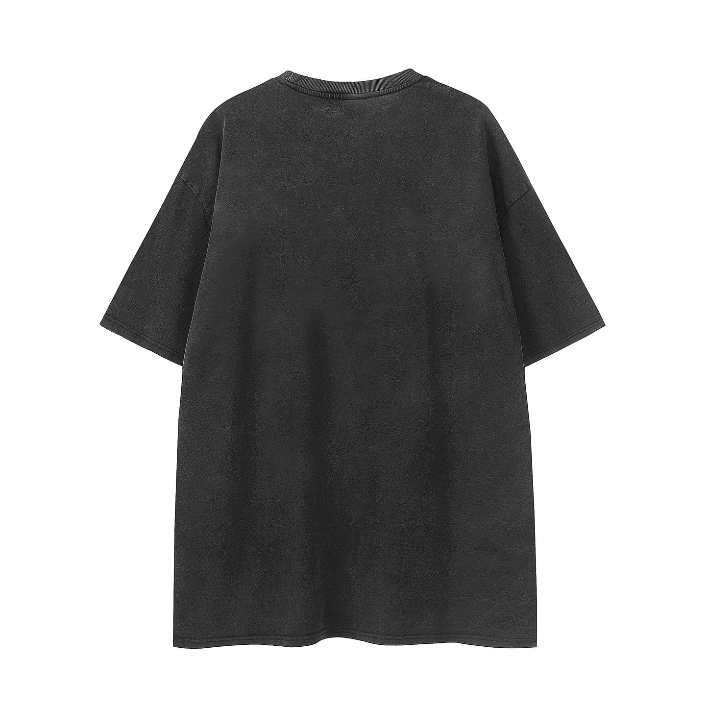 Oversized Graphic Print T-Shirt Short Sleeve Washed Vintage Streetwear Casual Summer Tee