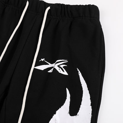 Hellstar Skate Crosshair Flared Sweatpants 'Black'