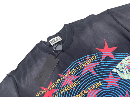 Satoshi Nakamoto Overdrive Tee Washed Heavy 300g Reverse Print Streetwear Short Sleeve T-Shirt | Overdrive Washed