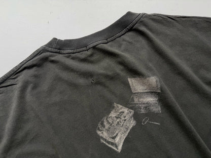 'The Little One's Parents' Distressed Printed Cotton-Jersey T-Shirt