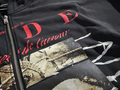 Sade "Les Crimes De L'Amour" Distressed Zip Hoodie