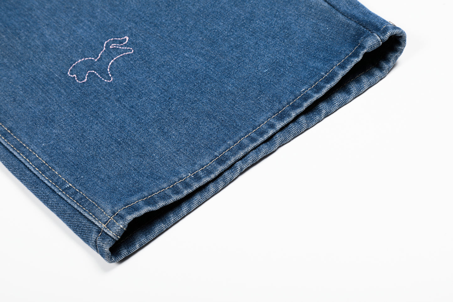 Unicorn Embroidery Wide Leg Denim Jeans High Waist Spiral Print Y2K Streetwear Casual Pants