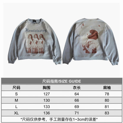 Reminiscing Raglan Graphic Sweatshirt