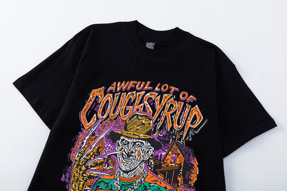 Solid Black Oversized Tee Heavyweight Cotton Streetwear Casual Summer T-Shirt | Void Tee