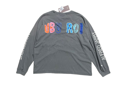 Paly Hollywood Theater of Cruelty Boxy Long Sleeve Tee Washed Distressed Linen Cotton Colorful Graffiti Print Vintage Streetwear Top | Theater Cruelty