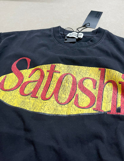 Satoshi Sitcom Tee 'Washed Black'