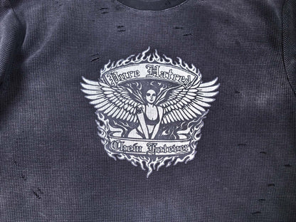 Pure Hatred Waffle Thermal Longsleeve - Washed Black