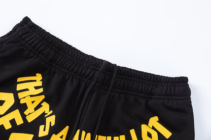 Quick Dry Swim Shorts Elastic Waist Board Shorts Solid Black Beach Summer Vacation Swimwear | Tide Black