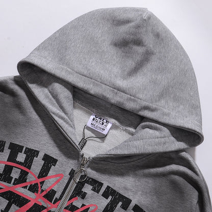 Vale Forever Athletica XXX Zip-Up Hoodie Grey