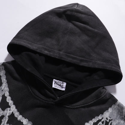 Vale Forever Valley Sport Dept. Zip-Up Hoodie 'Black/Red Graphic'