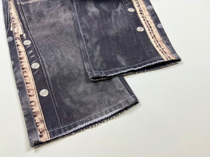Denim Shotgun Chap Jeans - Grey