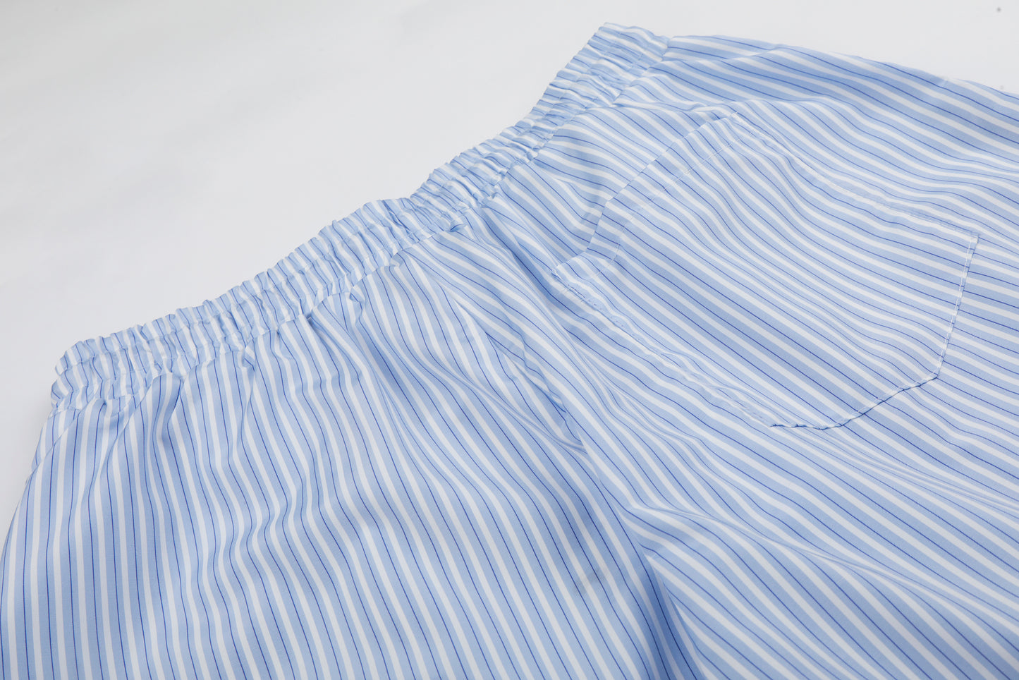 Women's Cartoon Embroidery Pinstripe Elastic Waist Balloon Wide Leg Pants High Waist Casual Summer Trousers