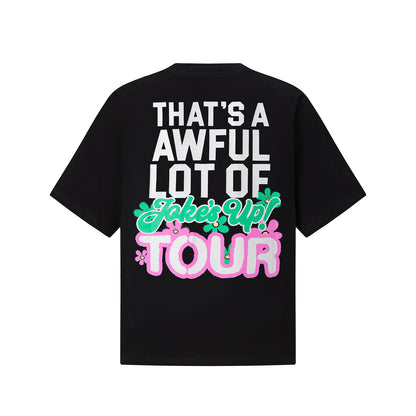 Pop Art Graphic Print Tee Pink Cartoon Oversized White Cotton Streetwear Casual Summer T-Shirt | Pink Pop