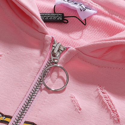 Vale Forever Dreams Zip Up Hoodie Pink