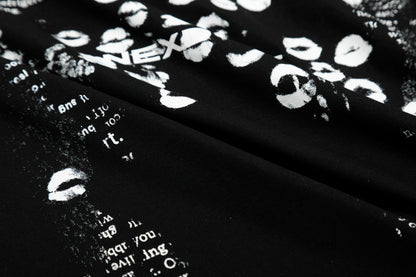 Nexoule Lip Print Graphic Tee Oversized Short Sleeve Streetwear Y2K Vintage Grunge Summer T-Shirt | Lip Riot