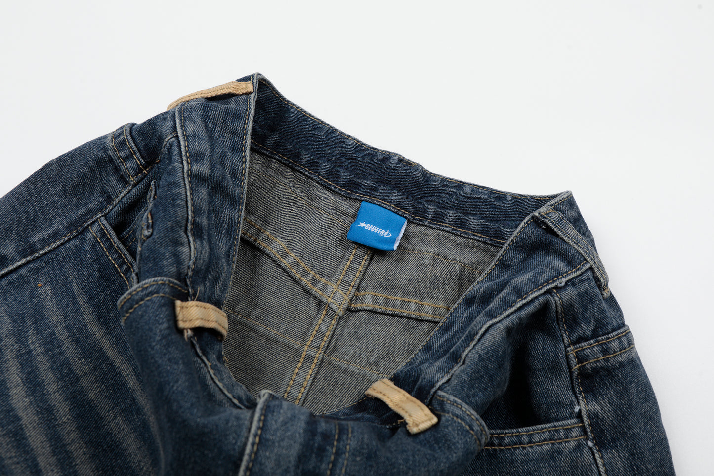 Sorry My Bed Needs Me Patch Wide Leg Barrel Jeans High Waist Washed Vintage Streetwear Denim Pants