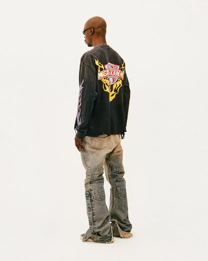 Secnd Slf x Masato Kawajo Firestorm Vintage Longsleeve Tee